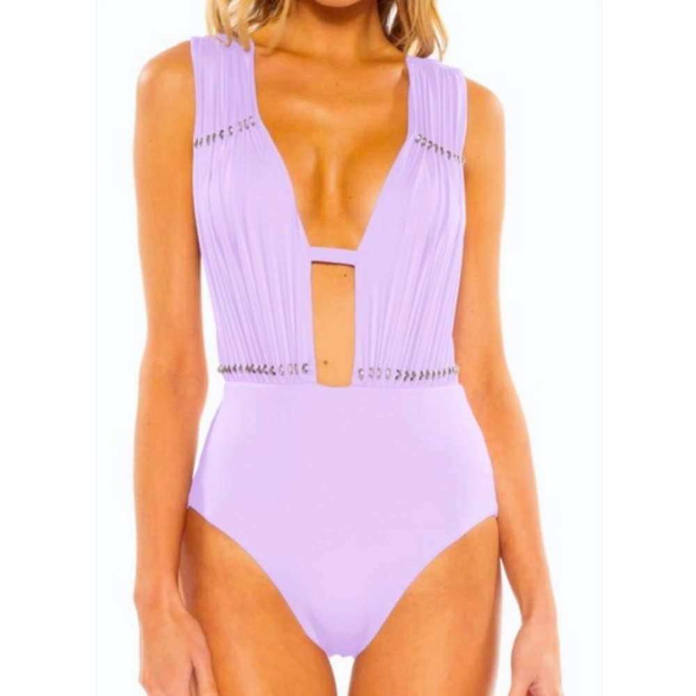 EUC | Becca Reconnect Swimsuit | Lilac | Large | One Piece | Super Flattering!!!